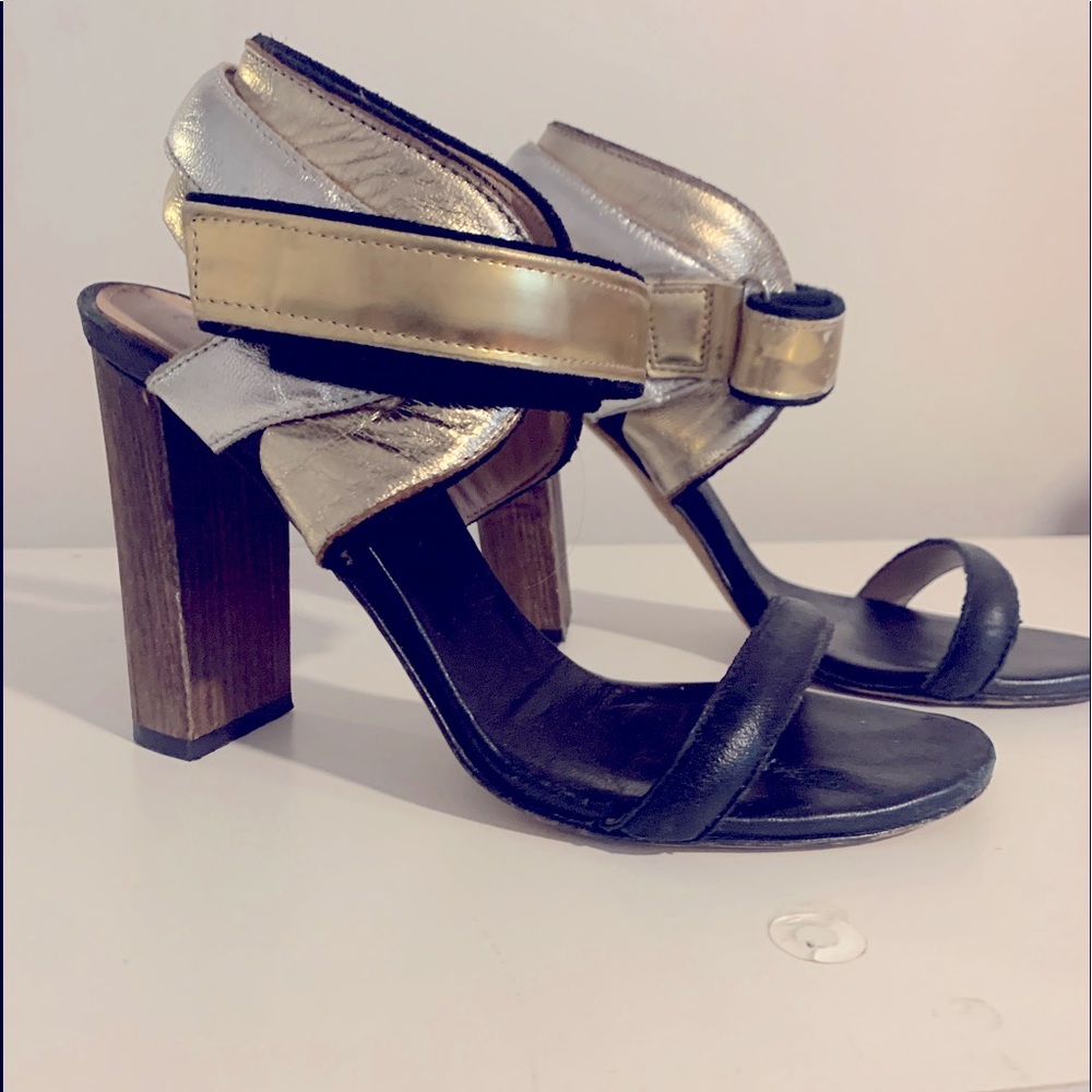 Maje wooden heel sz 5.5